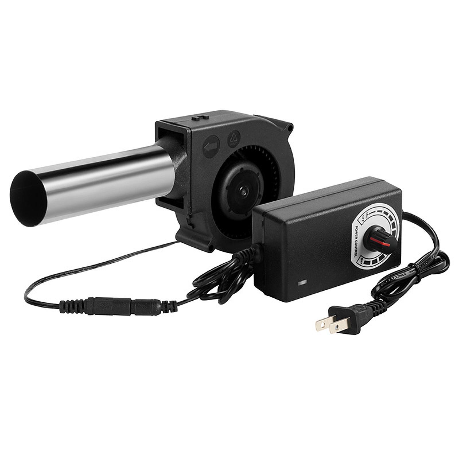 Camping Cooking Accessories - BBQ ブロワーファン キャンプツール スピードコントローラーアクセサリー付き 軽量エアブロワー ハイキング