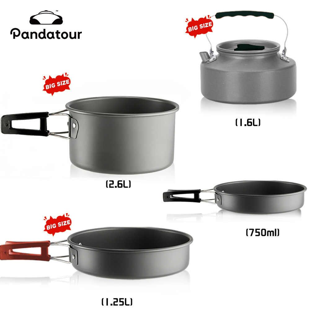Camping Cooking Set 2 Person - パンダツアー キャンプ クッキング アルミ アウトドア 旅行