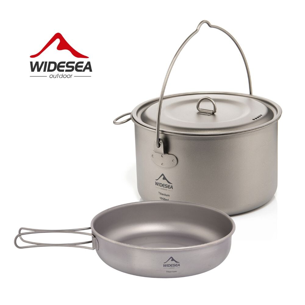 Camping Cooking Gear Set - キャンプ用食器チタン調理器具セット観光大釜屋外調理鍋フライパンピクニックキッチンハイキングトレッキング