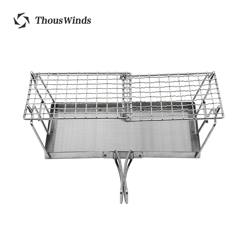 Camping Cooking Mesh - Thous Winds屋外ポータブルバーベキューグリル多機能キャンプバーベキューグリルラックネットピクニックハイキング観光用品