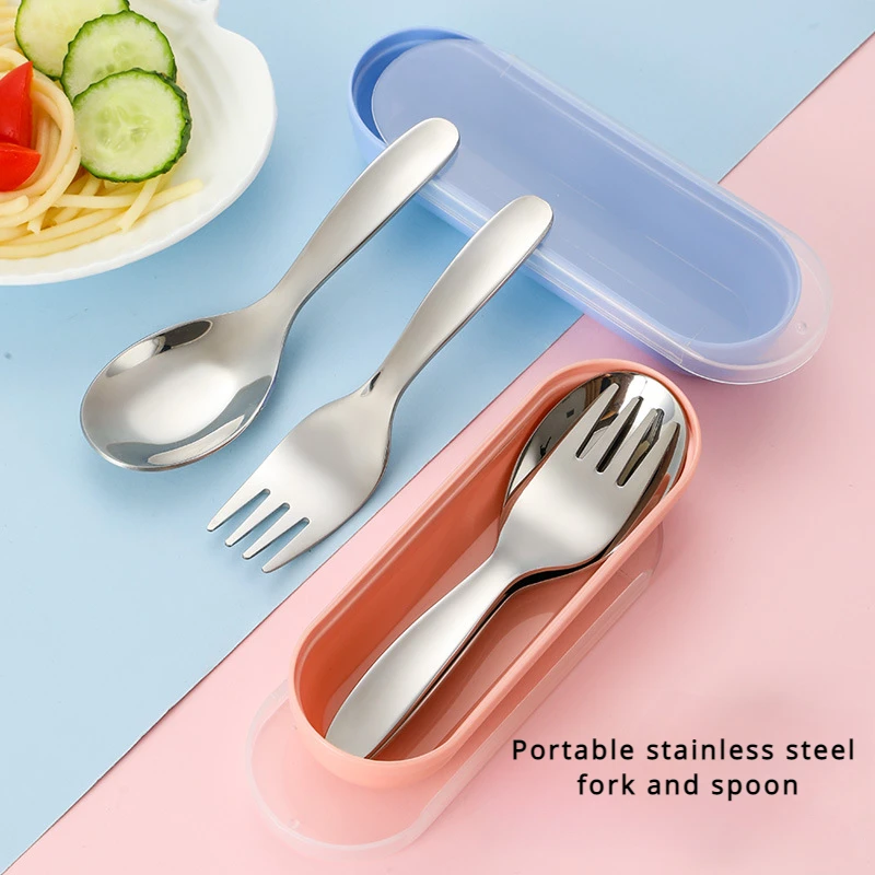 Camping Cooking Set 2 Person - ポータブルステンレスカトラリーセット,スプーンとフォークの食器,アウトドアキャンプ,ハイキング,キャンプ用調理用品,1セット,2個