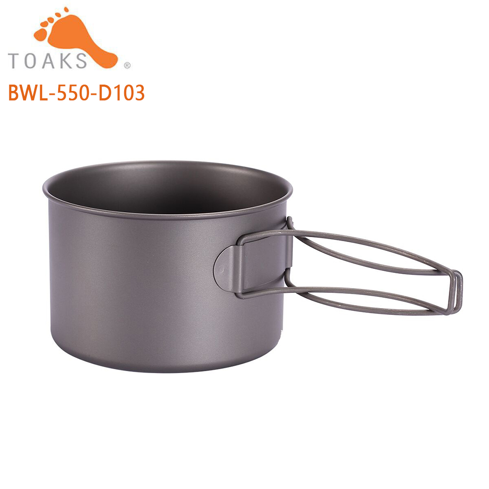 Toaks BWL-550折りたたみハンドル付きキャンプチタ - Mess Kit Titanium のレビューと価格