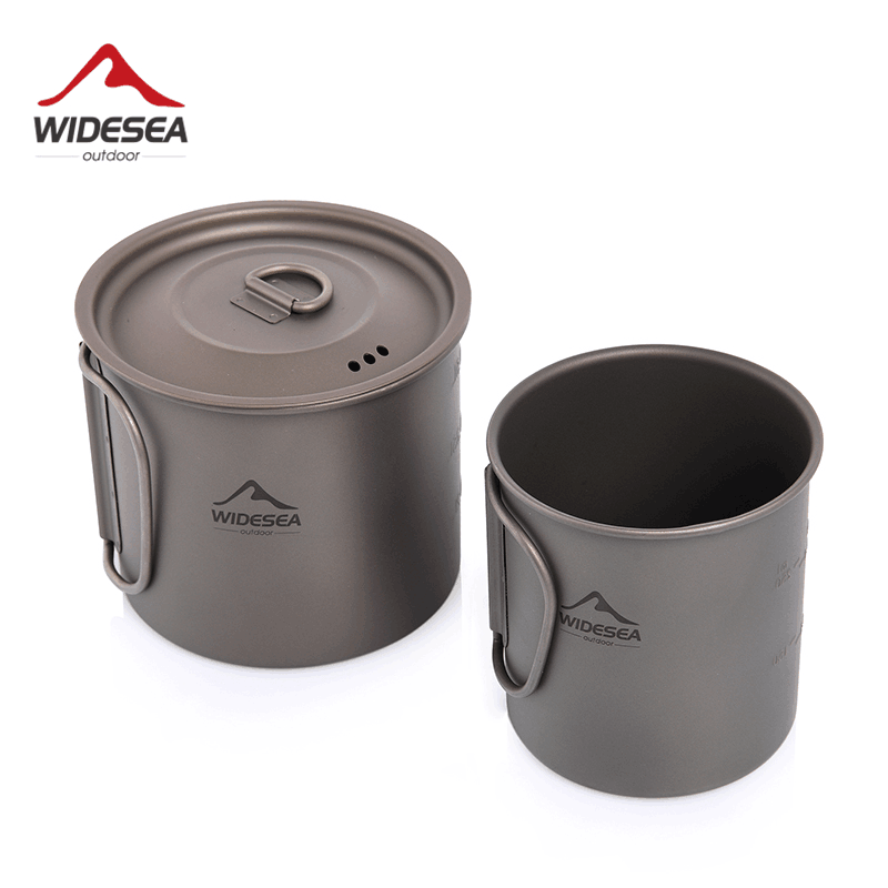 ワイドシーキャンプマグチタンカップ観光食器ピクニック用品アウ - Camping Cooking And Dining Set のレビューと価格