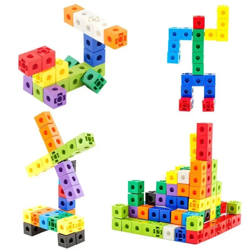 100個セット リンキングキューブ 数学教材 子供用学習カウ - Fire Starter Cube のレビューと価格