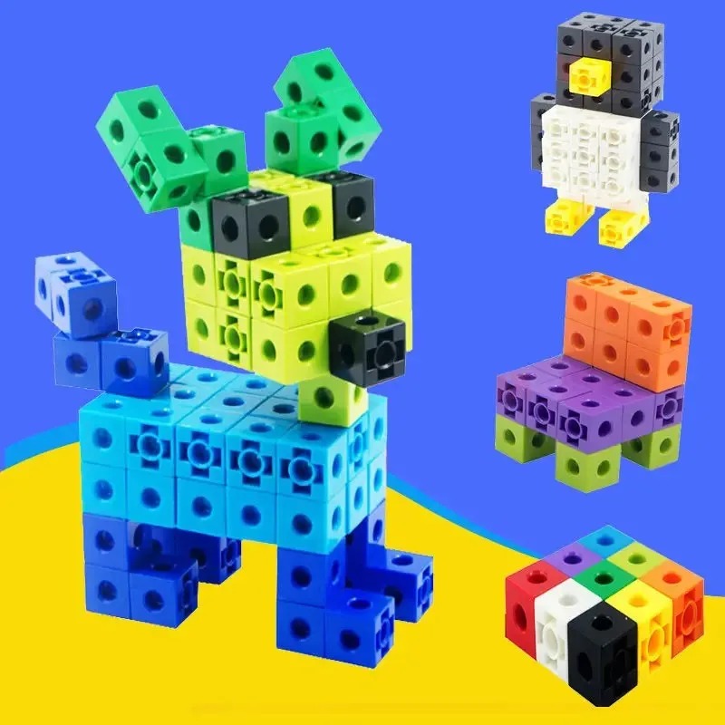 100個セット リンキングキューブ 数学教材 子供用学習カウ - Fire Starter Cube のレビューと価格