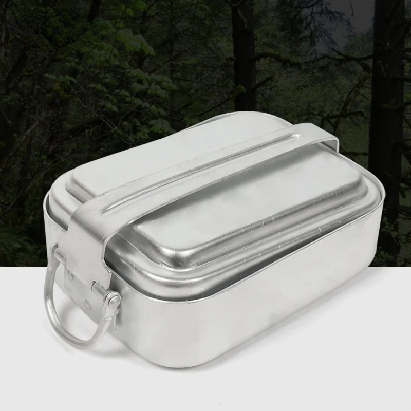 屋外用アルミ製キャンプ調理器具セット（蓋付き）アーミースタイ - Camping Cooking Gear Set のレビューと価格