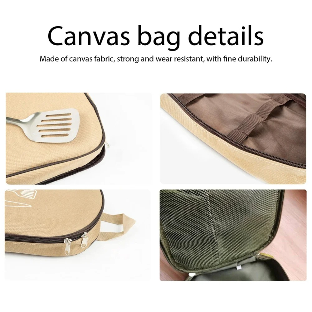 ポータブルアウトドアクックバッグ キャンプ収納バッグ ポータ - Camping Cooking Utensil Organizer のレビューと価格