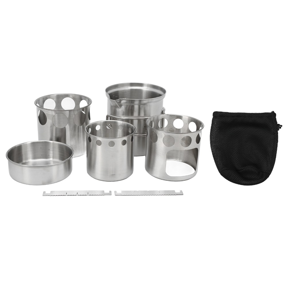 耐久性のあるステンレス鋼キャンプ調理器具セットノンスリップサ - Camping Cooking Mesh のレビューと価格