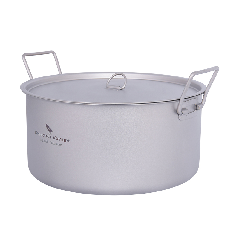 寝袋のない方-ポータブルチタンポット、大容量、屋外、ハイキン - Mess Kit Titanium のレビューと価格