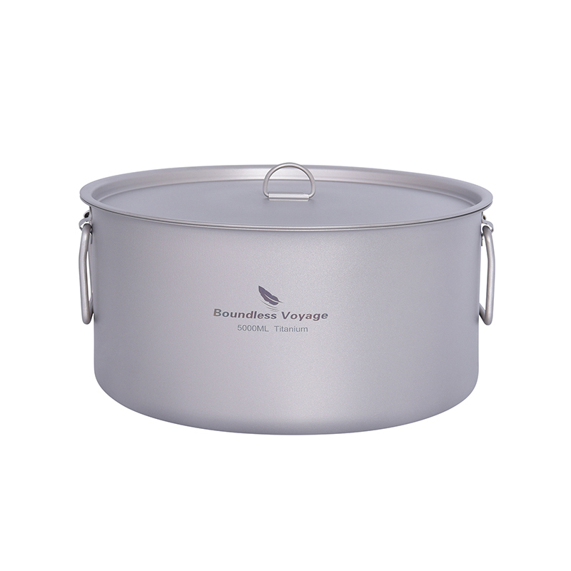 寝袋のない方-ポータブルチタンポット、大容量、屋外、ハイキン - Mess Kit Titanium のレビューと価格