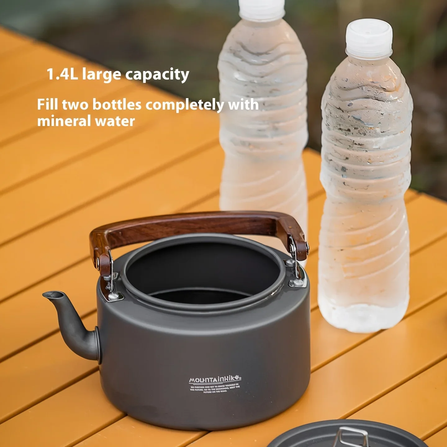 キャンプ用ティーケトル-新しいアルミニウム合金構造、木製ハン - Camping Cooking Set 2 Person のレビューと価格