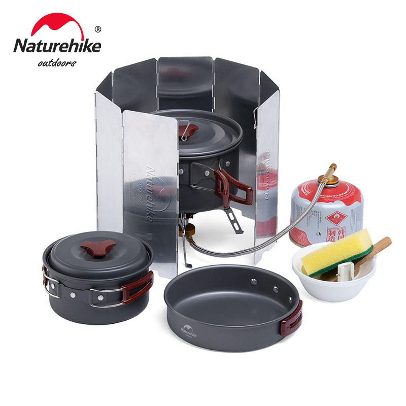 Naturehike-キャンプ用の超軽量調理器具,ピクニック - Camping Cooking And Dining Set のレビューと価格