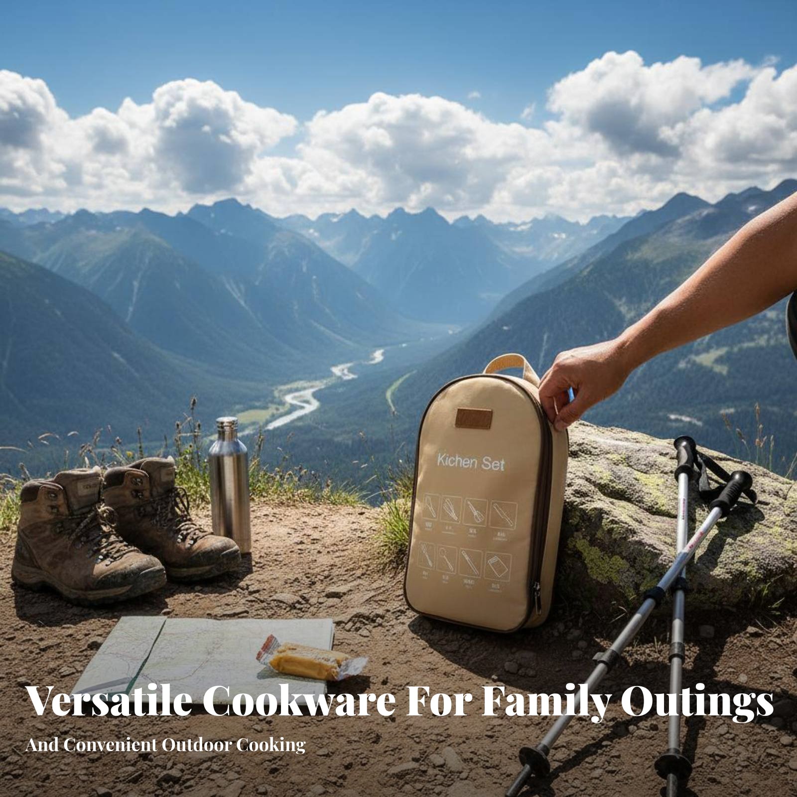 屋外用ポータブル調理器具セット、キャンプ食器、ステンレス鋼キ - Camping Cooking And Dining Set のレビューと価格