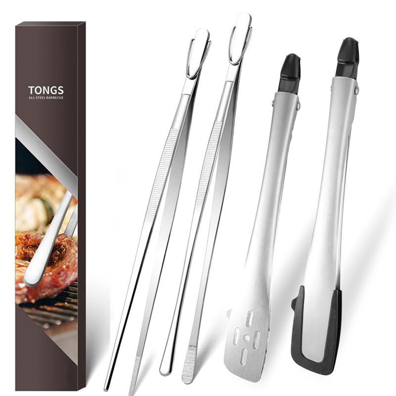 11インチステンレス製フードトング、シリコンチップ付き調理用 - Camping Cooking Tips のレビューと価格