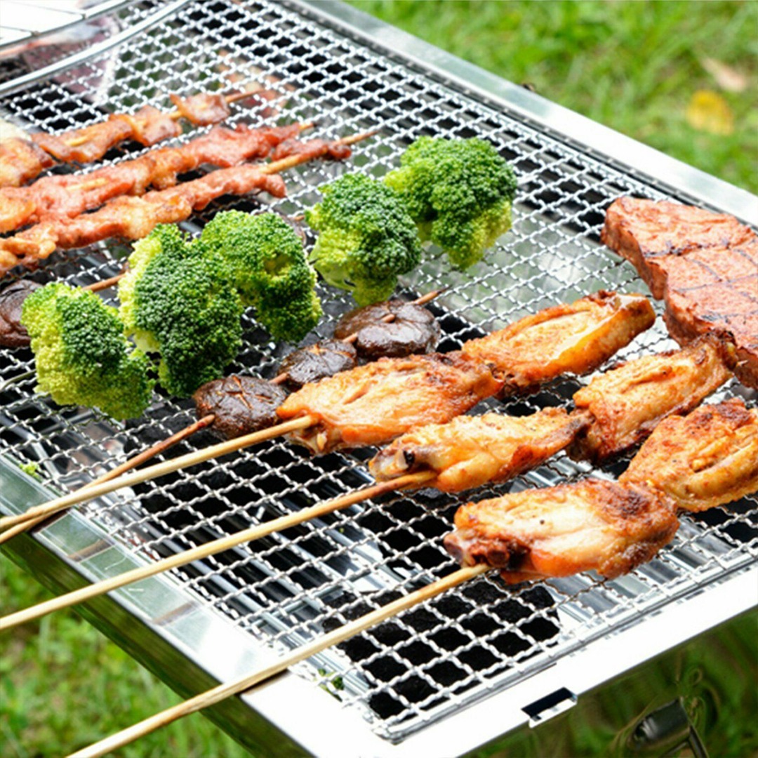 亜鉛メッキ鉄バーベキューグリルメッシュ、屋外炭、調理ネット、 - Camping Cooking Mesh のレビューと価格
