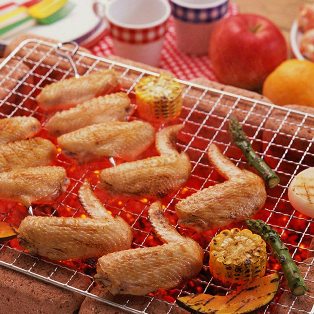 亜鉛メッキ鉄バーベキューグリルメッシュ、屋外炭、調理ネット、 - Camping Cooking Mesh のレビューと価格