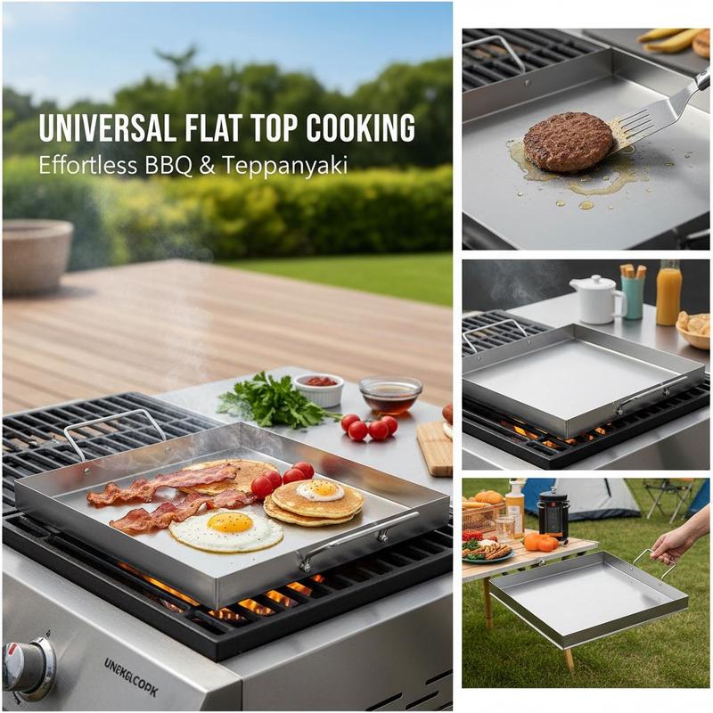 ユニバーサルフラットトップグリドル 18x16インチ キャン - Camping Cooking Kitchen のレビューと価格