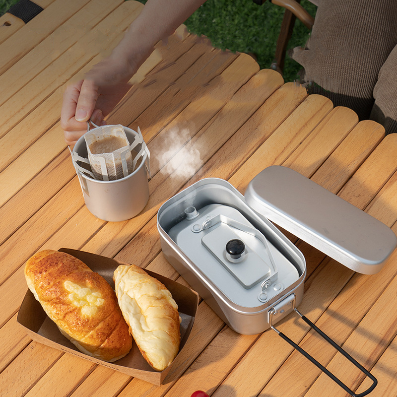 超軽量ポータブルピクニックケトル、キャンプティーポット、コー - Mess Kit Titanium のレビューと価格
