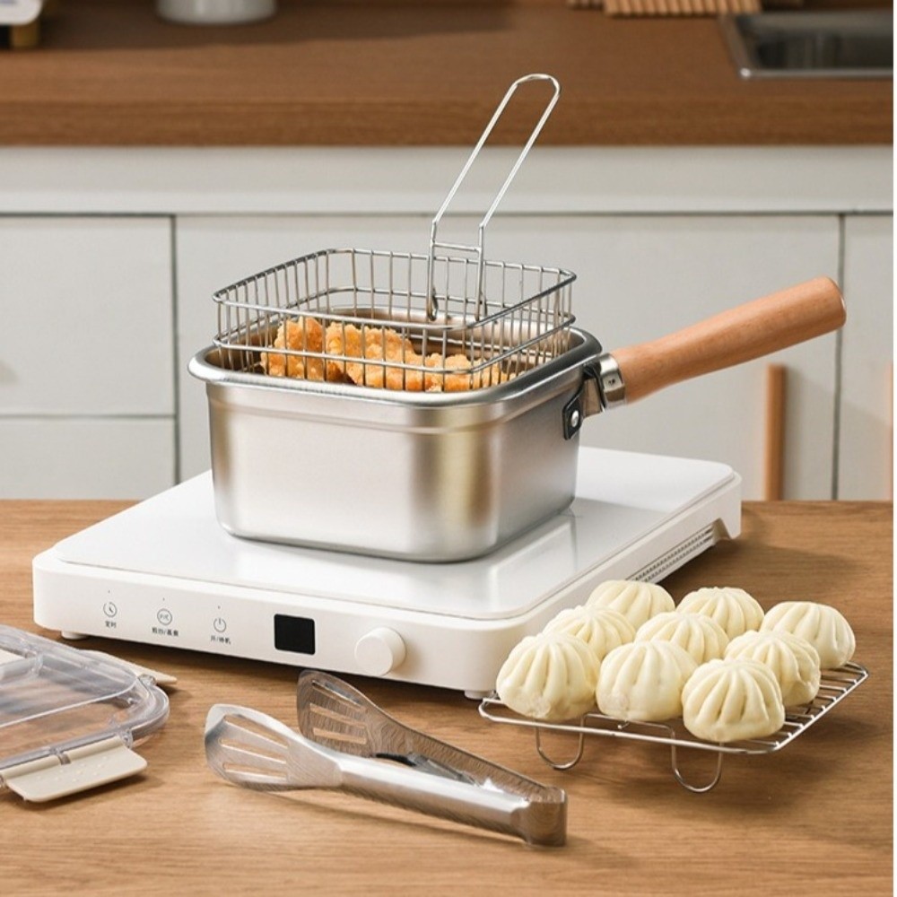 ポータブルステンレス鋼フライパン正方形ノンスティック調理鍋バ - Camping Cooking Gear Set のレビューと価格