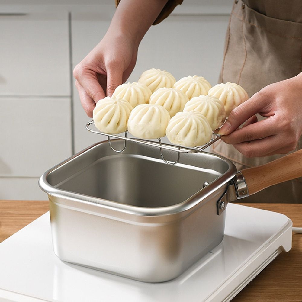 ポータブルステンレス鋼フライパン正方形ノンスティック調理鍋バ - Camping Cooking Gear Set のレビューと価格