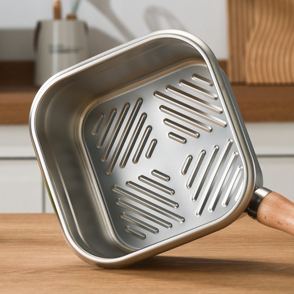 ポータブルステンレス鋼フライパン正方形ノンスティック調理鍋バ - Camping Cooking Gear Set のレビューと価格