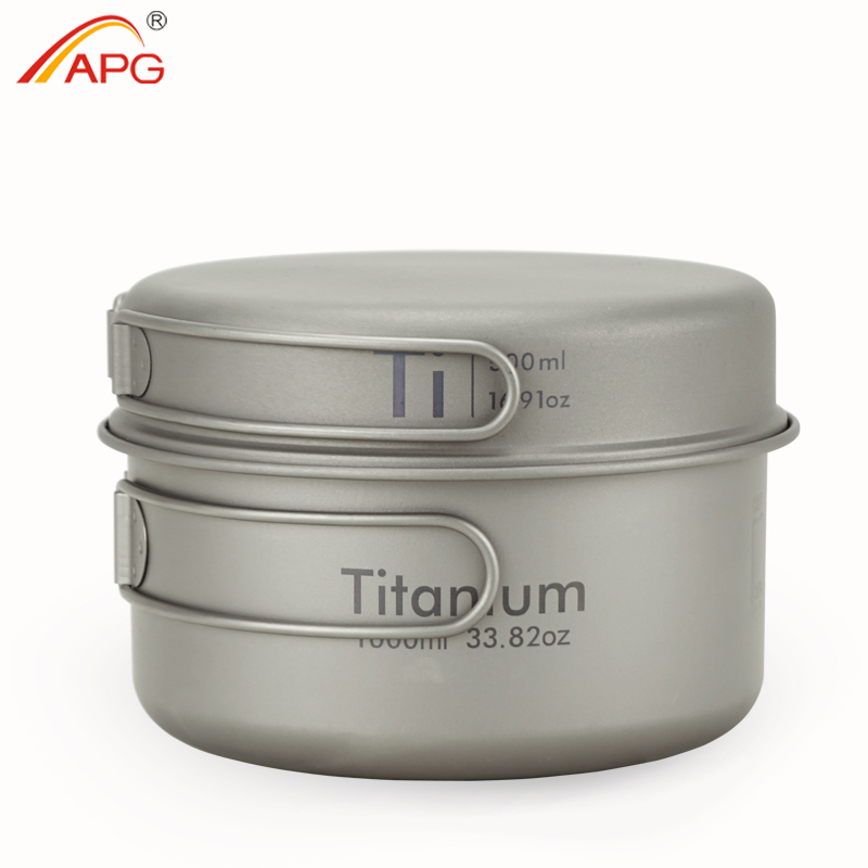 APG 超軽量チタンパンアウトドアキャンプ食器チタンポット調 - Mess Kit Titanium のレビューと価格