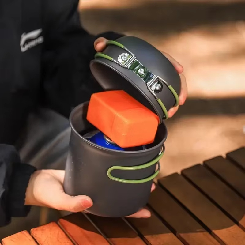 屋外ハイキングピクニック調理器具キット硬質アルミニウム合金調 - Camping Cooking Gear Set のレビューと価格