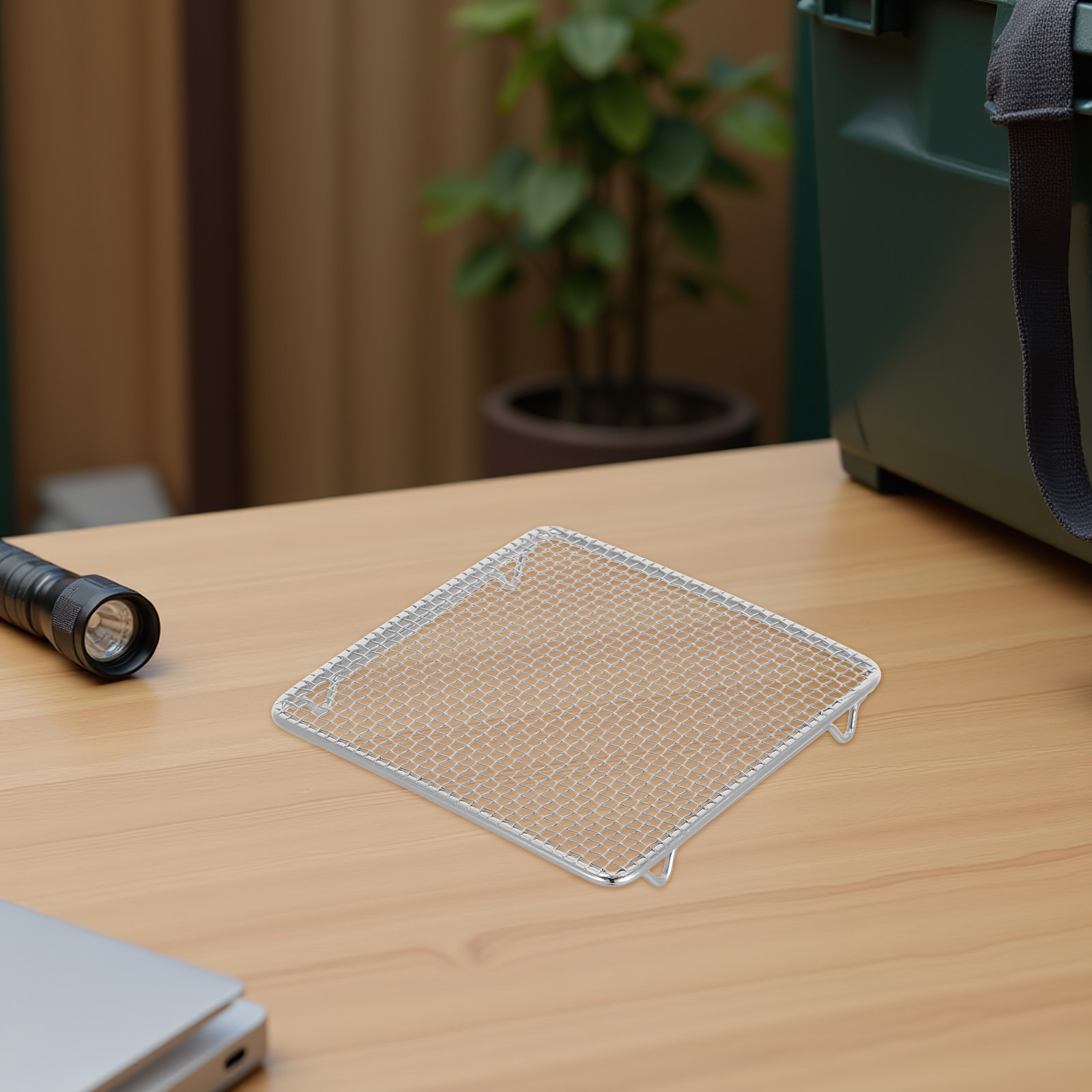 ステンレス製ワイヤー製クッキングラック脚 バーベキューグリル - Camping Cooking Mesh のレビューと価格