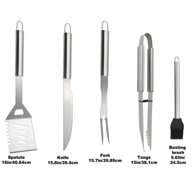 バーベキューツールセットバーベキューグリル用品スパトラフォー - Camping Cooking And Dining Set のレビューと価格