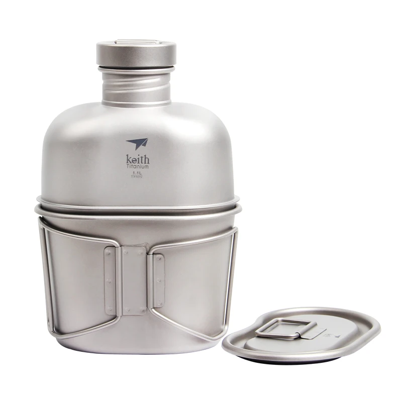 Keith-キャンプ,ハイキング,食堂用の純粋なチタン製ウォ - Mess Kit Titanium のレビューと価格