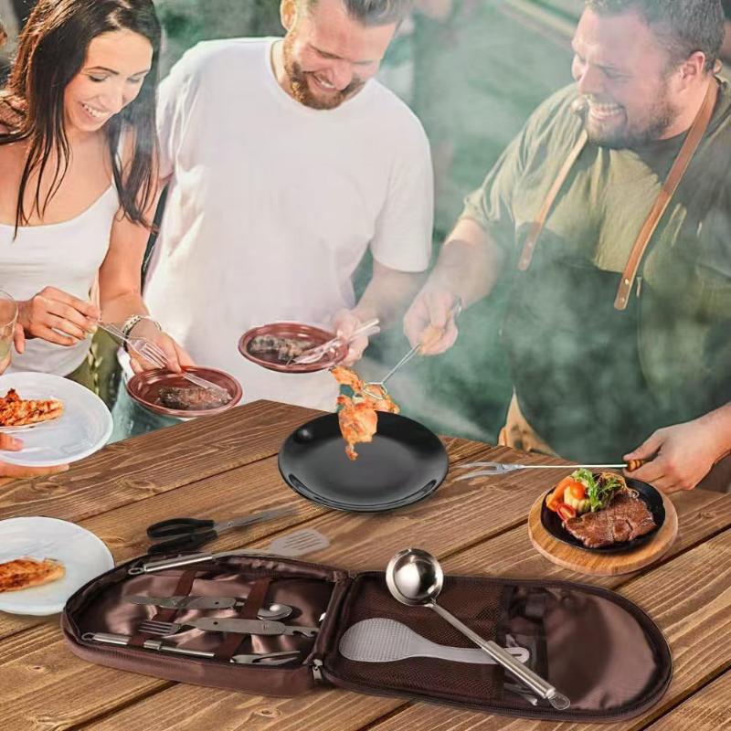 アウトドアクッキングバッグ キャンプ用収納バッグ ポータブル - Camping Cooking Utensil Organizer のレビューと価格