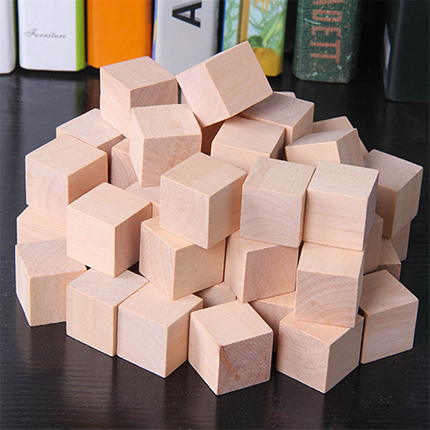 30 ピース/ロット 2X2CM 木製カラフルなキューブビル - Fire Starter Cube のレビューと価格