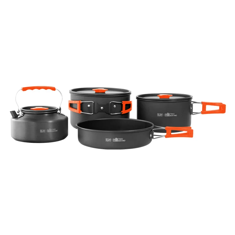 キャンプ調理器具セットアウトドアクッキング超軽量アルミポット - Camping Cooking Gear Set のレビューと価格
