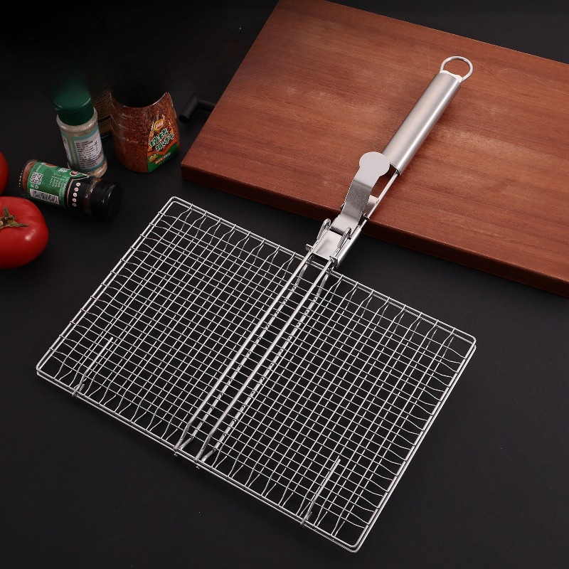 1 セットバーベキューネットバーベキューメッシュハンドル取り - Camping Cooking Mesh のレビューと価格