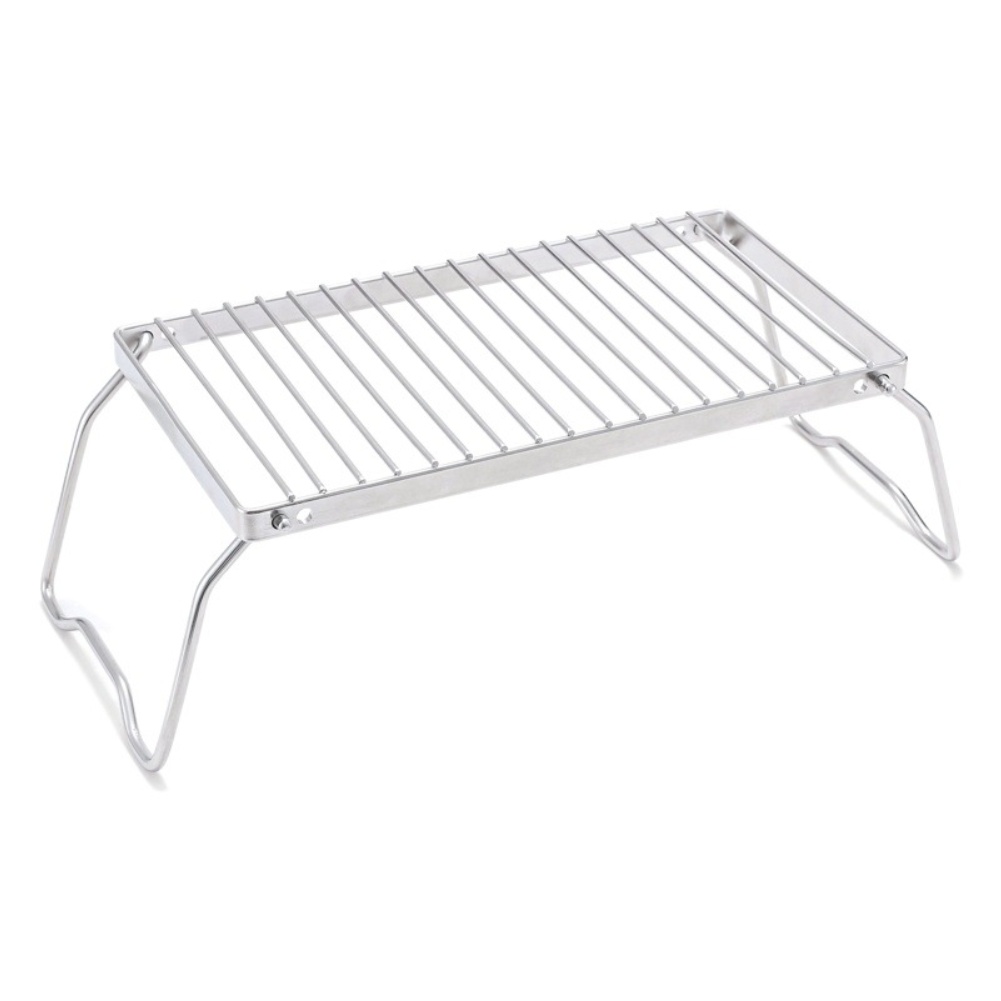 高さ調節可能なステンレス製キャンプグリルラック、折りたたみ式 - Camping Cooking Mesh のレビューと価格