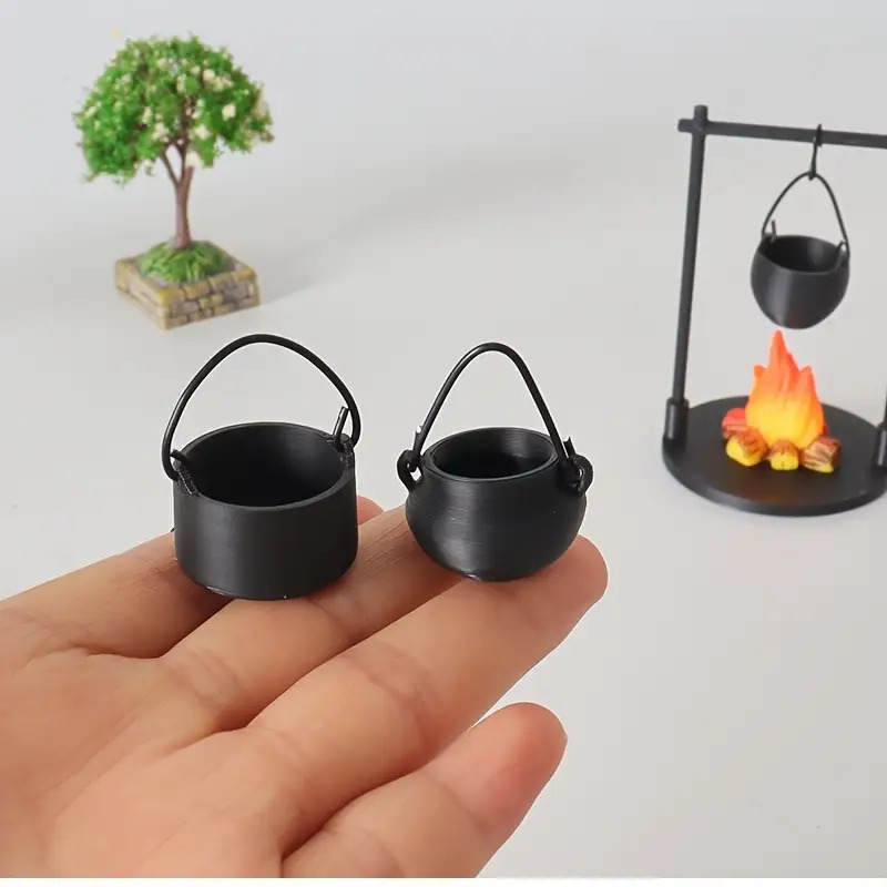 ミニ焚き火吊り下げストーブポットドールハウスキャンプピクニッ - Camping Cooking Accessories のレビューと価格