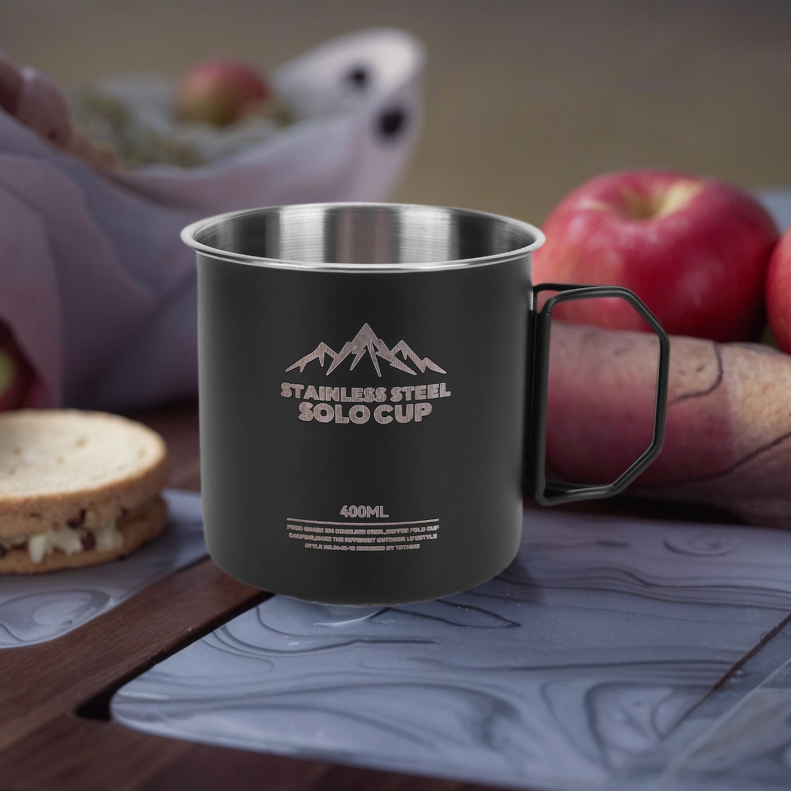 400ml マウンテンハイカー キャンプカップ ステンレスス - Camping Cooking Gear Set のレビューと価格
