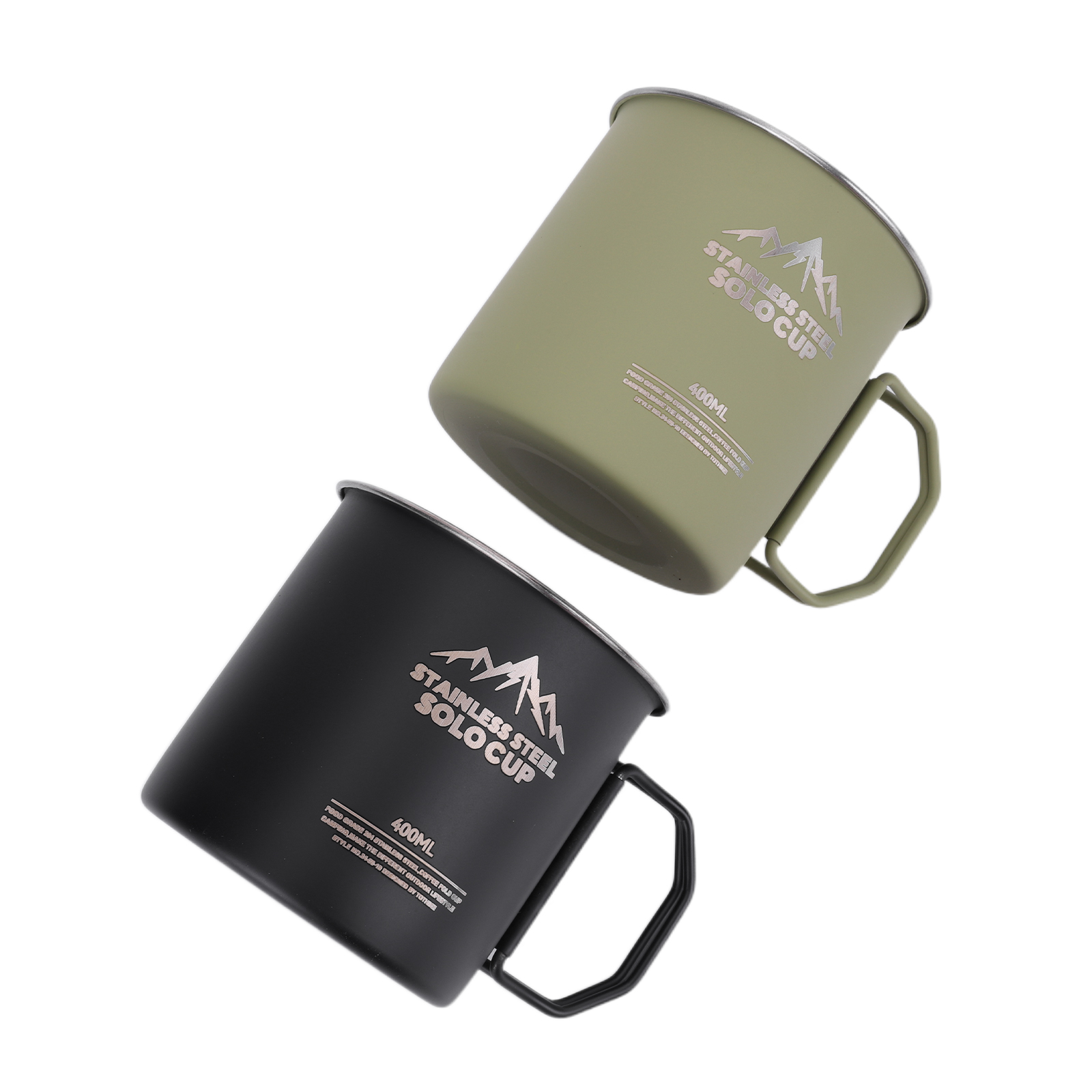 400ml マウンテンハイカー キャンプカップ ステンレスス - Camping Cooking Gear Set のレビューと価格