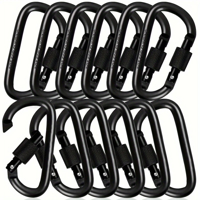 4 個アルミ合金 D リングカラビナハンモックフックフックオ - Camping Cooking Accessories のレビューと価格
