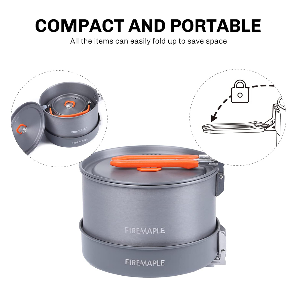 Fire Maple器具ハイキング調理セット熱交換器ポットパ - Camping Cooking Utensil Organizer のレビューと価格