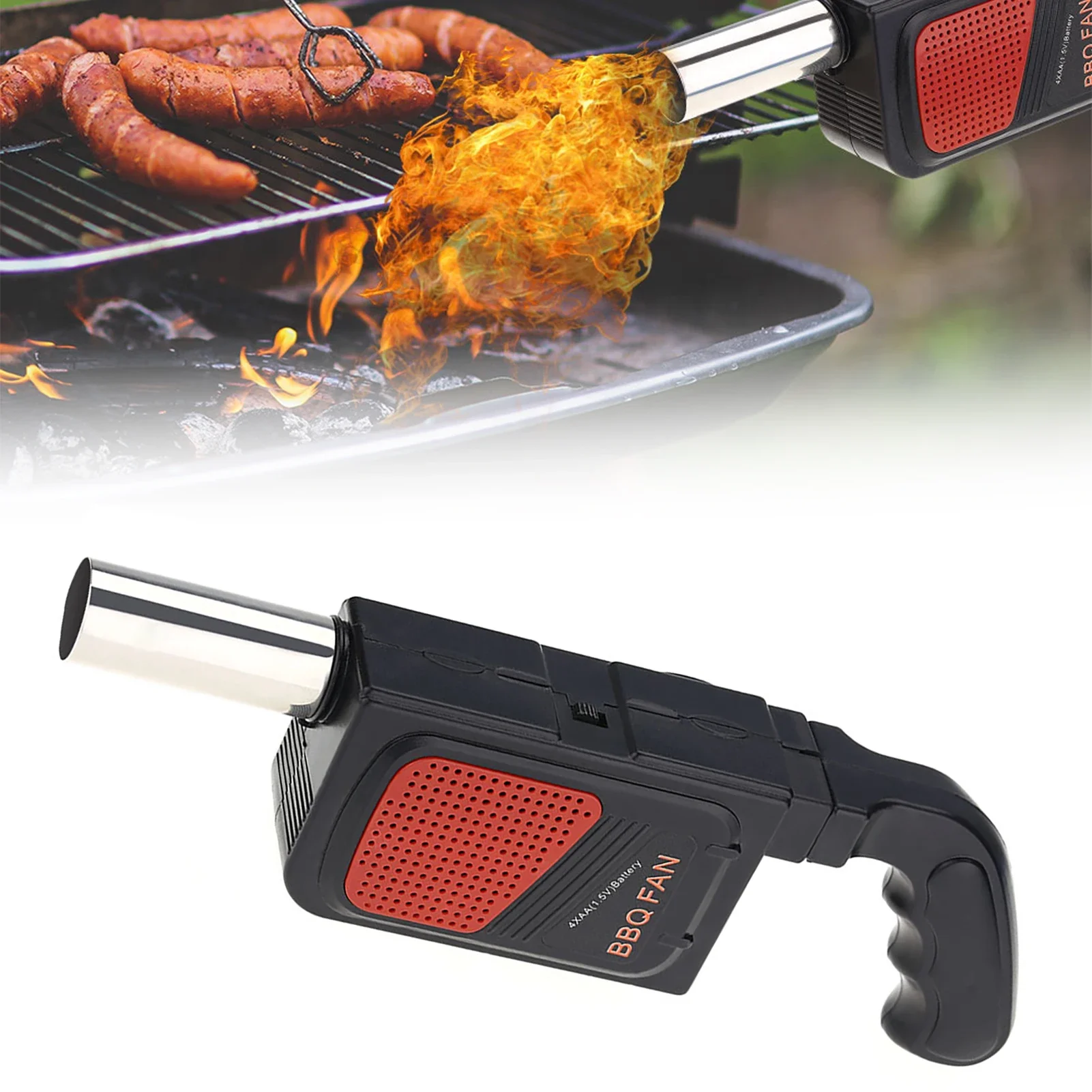 ポータブルハンドヘルド電気バーベキューファン送風機屋外キャン - Camping Cooking Kitchen のレビューと価格