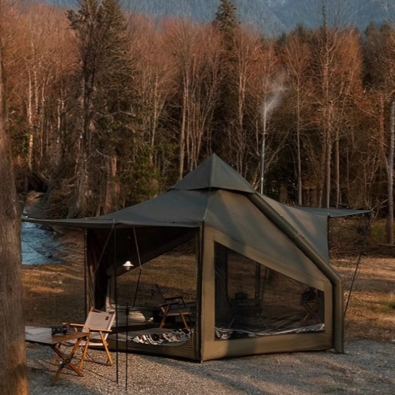 ファミリーツーリスト用インフレータブルテント アウトドア日よ - Camping Cooking Tent のレビューと価格
