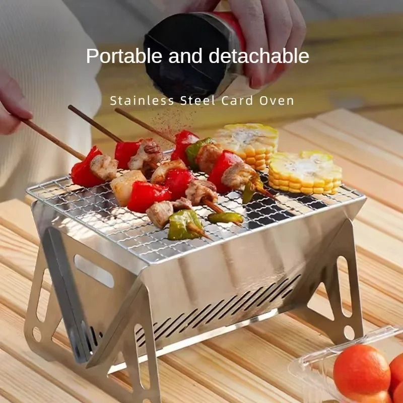 ポータブル折りたたみ式バーベキューグリル暖房ストーブ 多機能 - Camping Cooking Mesh のレビューと価格